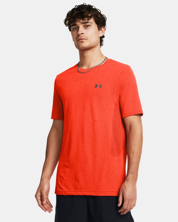 Męska koszulka z krótkimi rękawami UA Vanish Seamless, Orange, pdpMainDesktop image number 0